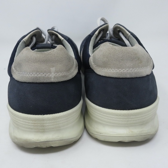 ECCO CS20 Casual Trainer Sneaker Navy Blue Suede Leather Size 47 EU / US 13-13.5 - Picture 3 of 8